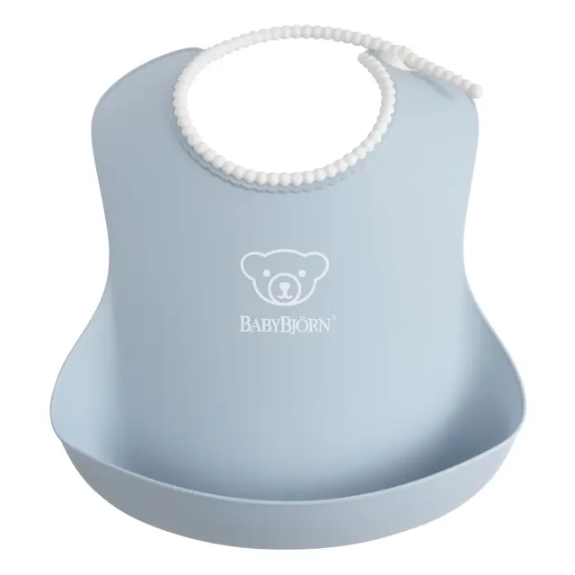 BABYBJÖRN Baby Bib, Powder Blue 1-pack 7317680463678