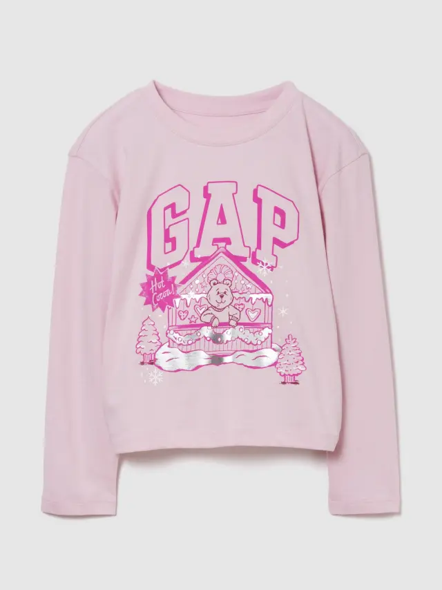 Παιδική Relaxed Graphic Logo Μπλούζα PURE PINK