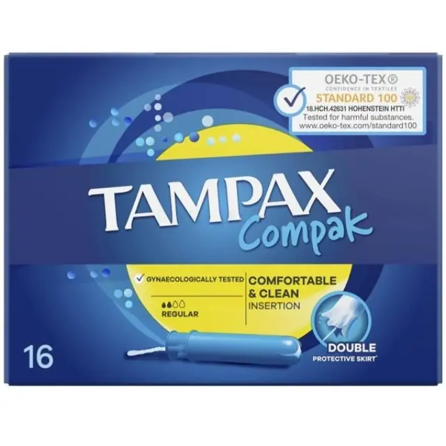 Tampax Συμπαγείς Ταμπόν Compak 16τμχ