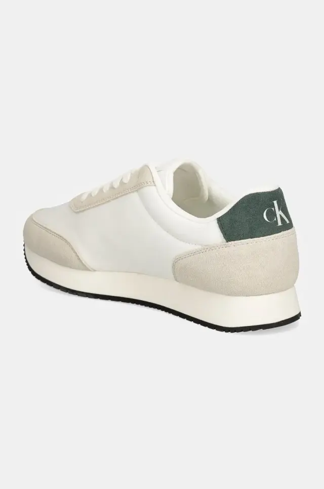 Calvin Klein - Ανδρικά Sneakers Retro Runner Iconic Snk YM0YM01119-0LD Λευκό - 40 3