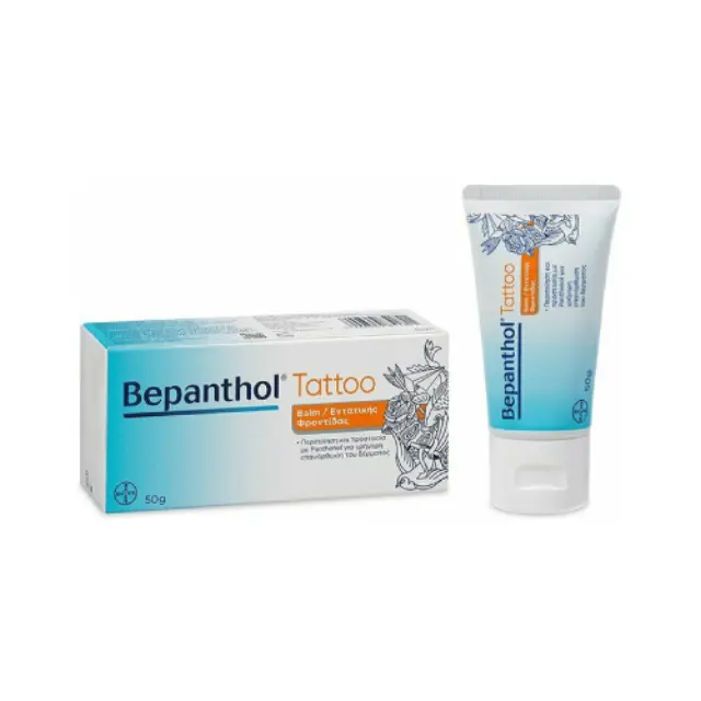 Bepanthol Tattoo Balm Κρέμα για Περιποίηση και Προστασία του Δέρματος με νέο Τατουάζ, 50gr