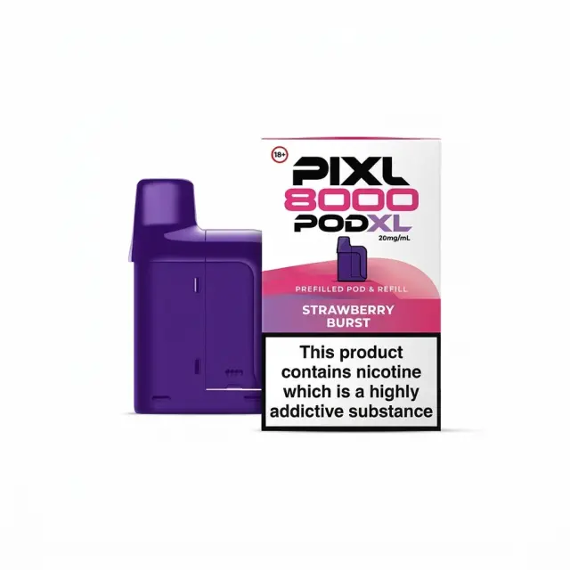 PIXL 8000 POD XL Strawberry Burst 20mg 2+10ml