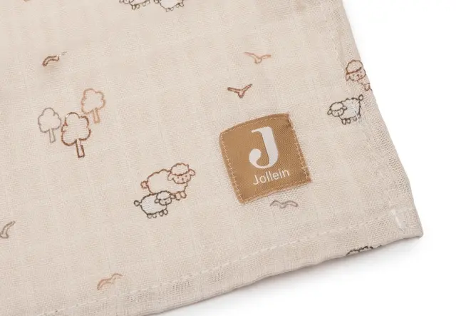 Σετ 2 Μουσελίνες Woolly (115x115cm) – Jollein