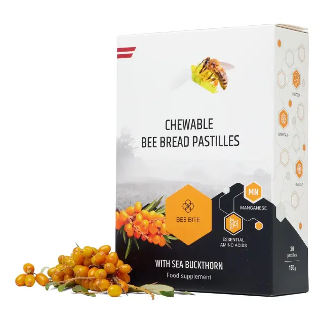 Bee bread pastilles με Ιπποφαές 150gr