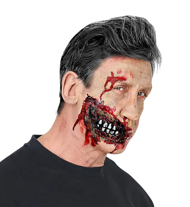 Αποκριάτικο Μακιγιαζ Λατεξ Πληγή Zombie Jaw (Widmann) (W-09711) 2