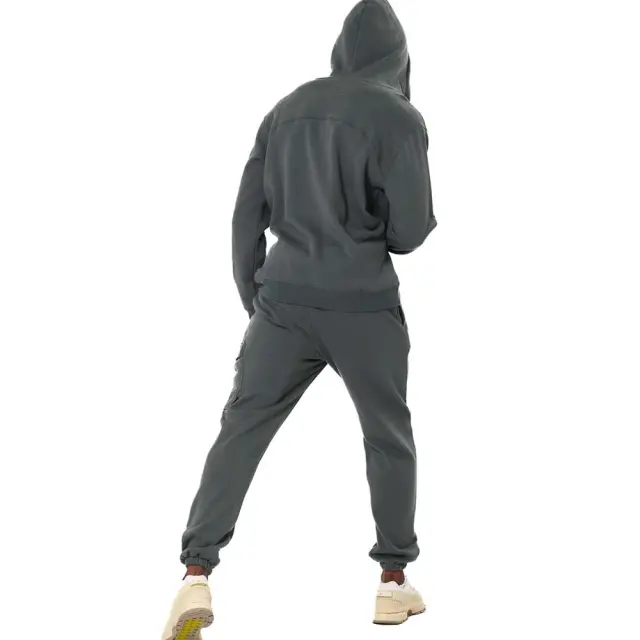 Body Action Men's Half-Zip Hooded Sweatshirt Λαδί 063512-07A (Body Action) 2