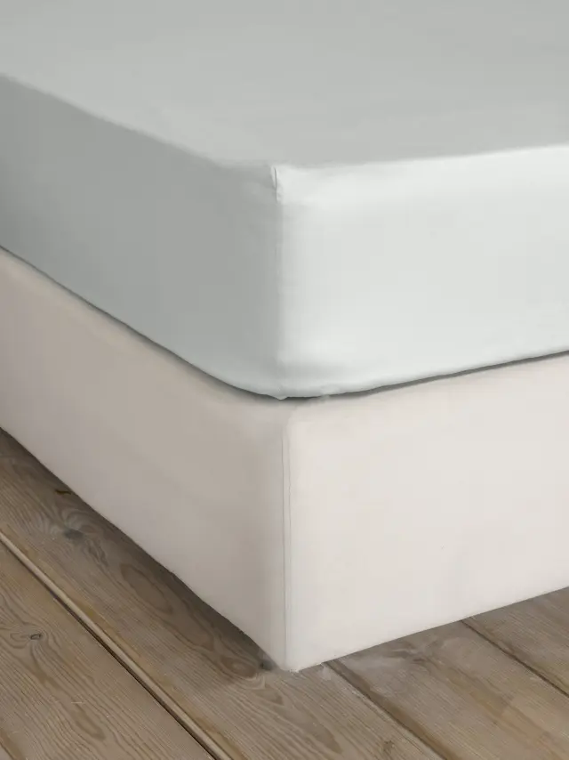 Σεντόνι 100x200+34 Μονό Nima Superior SS24 Με Λάστιχο100% Βαμβακοσατέν- Soft Gray