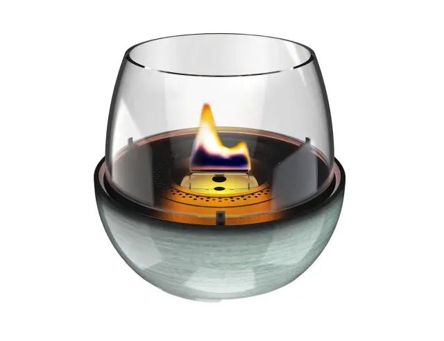 Επιτραπέζια Εστία Φωτιάς Tulip 18 Reactive Glaze Tenderflame με διάρκεια καύσης 3 - 4 ώρες, χωρητικότητα δεξαμενής 250ml και διαστάσεις 19.3x18cm - Green TF-0410005