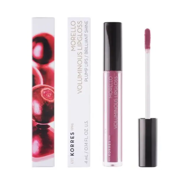 Korres Morello Lipgloss 27 Berry Purple 4ml (Κραγιόν Μοβ Χρώμα)
