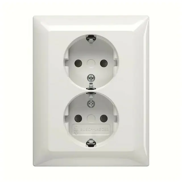 202 EUJ-94 Cover Plates (partly incl. Insert) Protective Contact (SCHUKO) alpine white - Basic55