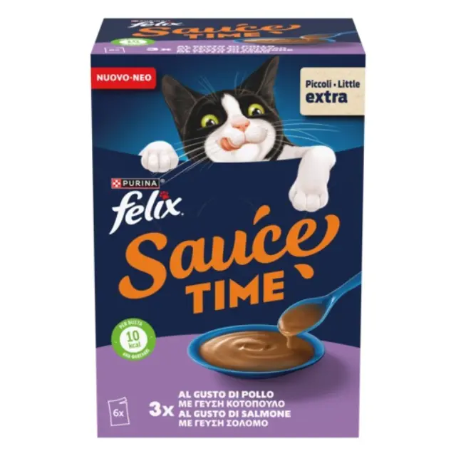 Felix Sauce Time Κοτόπουλο-Σολωμός 6x40gr