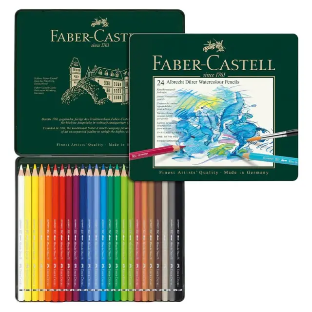 Σετ Μολύβια Ακουαρέλας Faber-Castell Albrecht Durer, 24 Χρώματα
