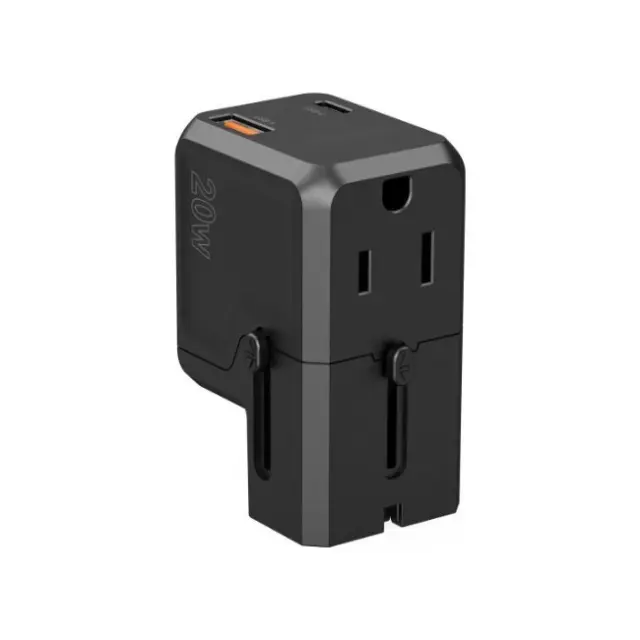 Choetech Φορτιστής PD6038 1x USB-C 1x USB-A EU / USA / UK / AU (01.01.02.XX-PD6038-BK)