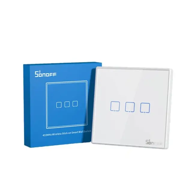 Smart Wireless Wall Switch Sonoff T2EU3C-RF 433MHz (3-channel) 2