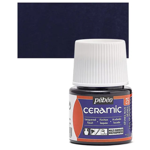 Pebeo Ceramic Καλυπτικό Σμάλτο - 25 Sevres Blue - 45ml