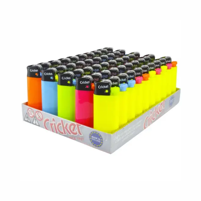 Αναπτήρες Cricket Fluo Mini (Αναπτήρες υγραερίου) - Συσκευασία 25 τεμαχίων