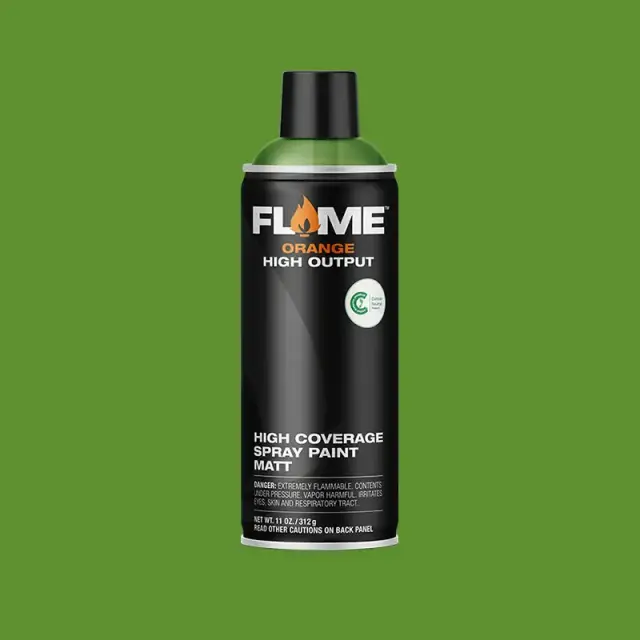 Flame Orange Spray Paint 400ml FO-644 Kiwi Dark