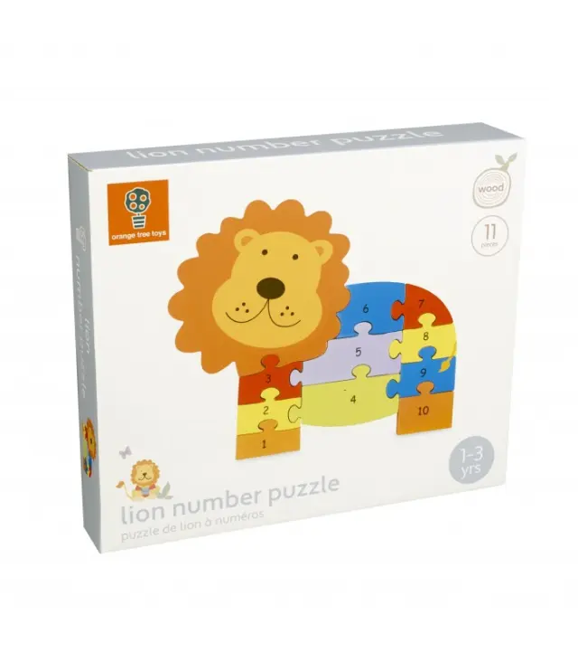 Παζλ νούμερων Λιοντάρι Orange Tree Toys