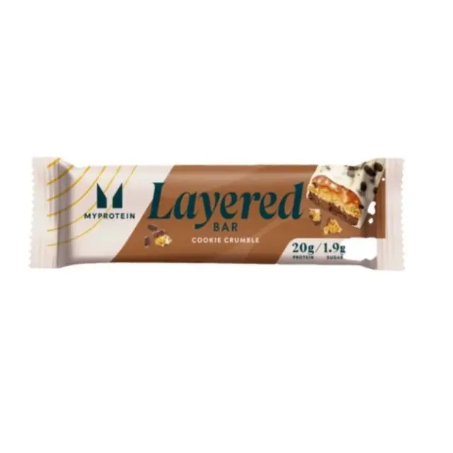 MyProtein Layered Treat Cookie Crumble – Πρωτεϊνική Μπάρα 6 Στρώσεων 21g