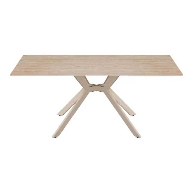 Τραπέζι Olven pakoworld sintered stone σε όψη τραβερτίνας 180x90x75εκ 3
