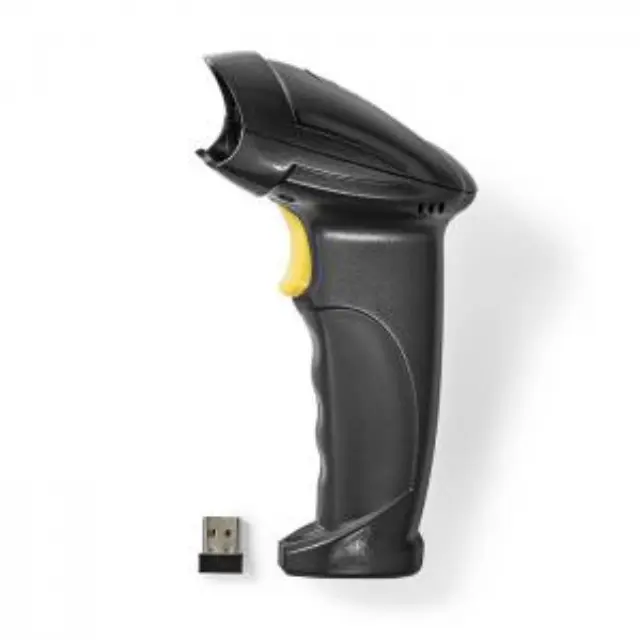 Ασύρματος σαρωτής barcode USB υψηλής ακρίβειας, σε μαύρο χρώμα. 2
