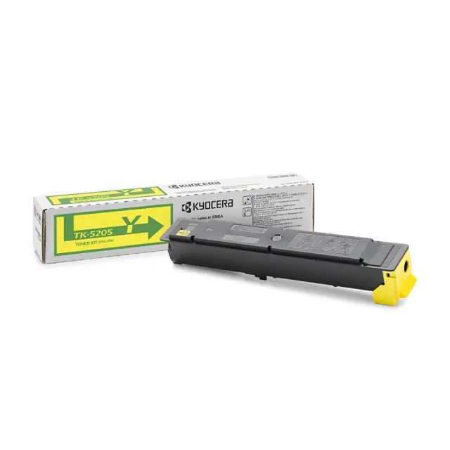 Kyocera TK-5205Y Γνήσιο Toner Laser Εκτυπωτή Κίτρινο 12000 Σελίδων (1T02R5ANL0)