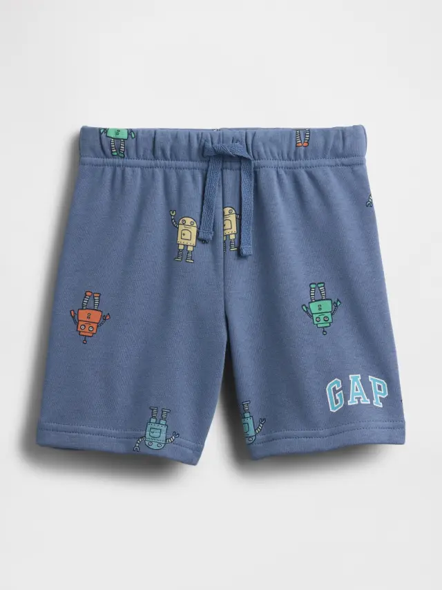 Νηπιακό babyGap Σορτς Φόρμας French Terry Χαλαρής Γραμμής με Λογότυπο. bainbridge blue