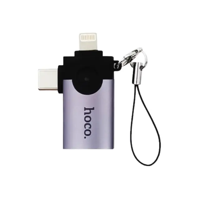 Hoco UA46D Μετατροπέας Lightning male σε USB-C male 1τμχ