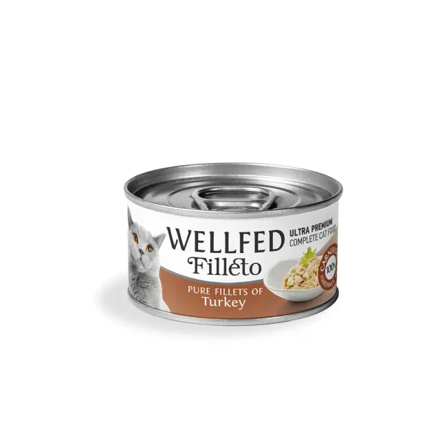 Wellfed Κονσέρβα Γάτας Φιλέτο Γαλοπούλας 70gr