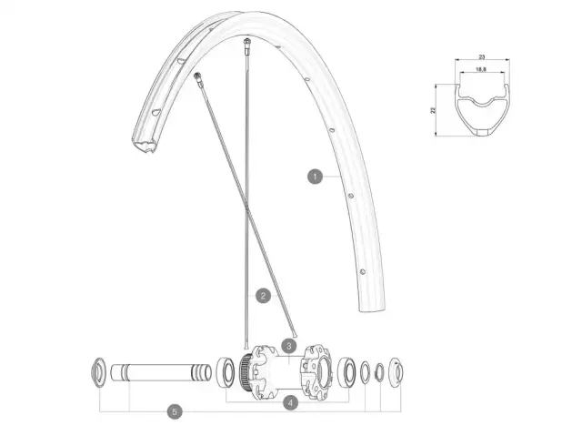 ΖΑΝΤΑ MAVIC AKSIUM ELITE UST DISC SUP ΕΜΠΡΟΣ/ΠΙΣΩ