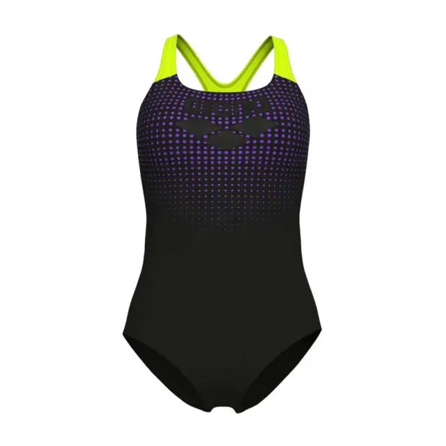 Arena Women's Foggy Dots Swimsuit Μαύρο - Κίτρινο 007986-560 (Arena) 3