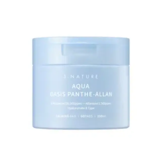 S.Nature Aqua Oasis Panthe-Allan Calming Pad Επιθέματα Προσώπου για Ενυδάτωση, 60τμχ
