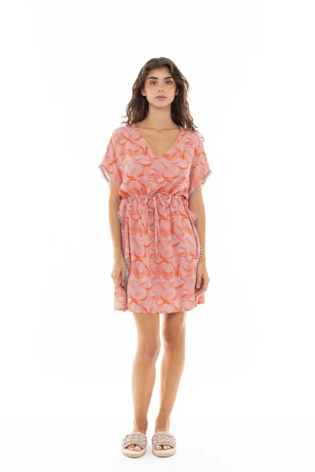 B377 - Type - BEACHWEAR ORANGE WAVES