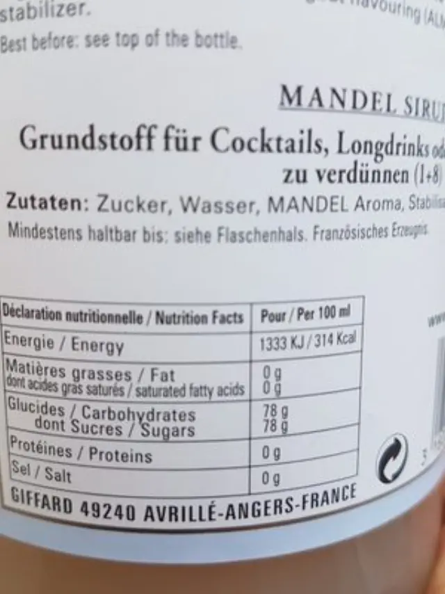 GIFFARD SYRUP ORGEAT 1000ml 2