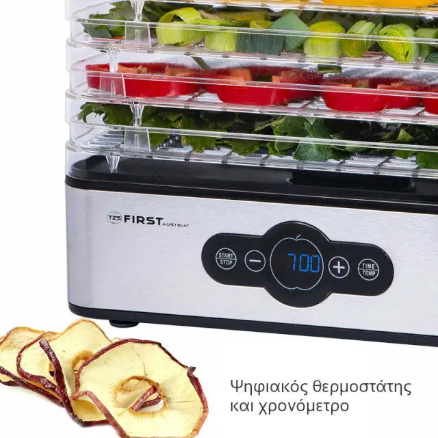 Αποξηραντής Φαγητού Ψηφιακός 5 Επιπέδων 240W FIRST AUSTRIA FA-5126-5 3