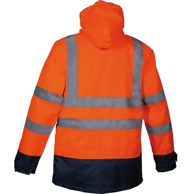 Αδιάβροχο Ανακλαστικό Παρκά 4 σε 1 Cofra Telsen orange/navy 2