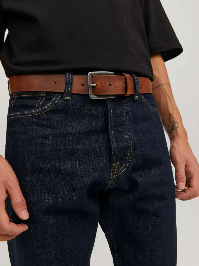 JACVICTOR LEATHER BELT NOOS Mocha Bisque 2