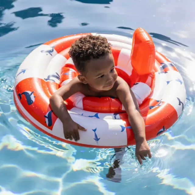 Swim Essentials: Σωσίβιο με Κάθισμα ⌀69εκ. "Red-white Whale Life Boy" (0-1 ετών) 183106 2