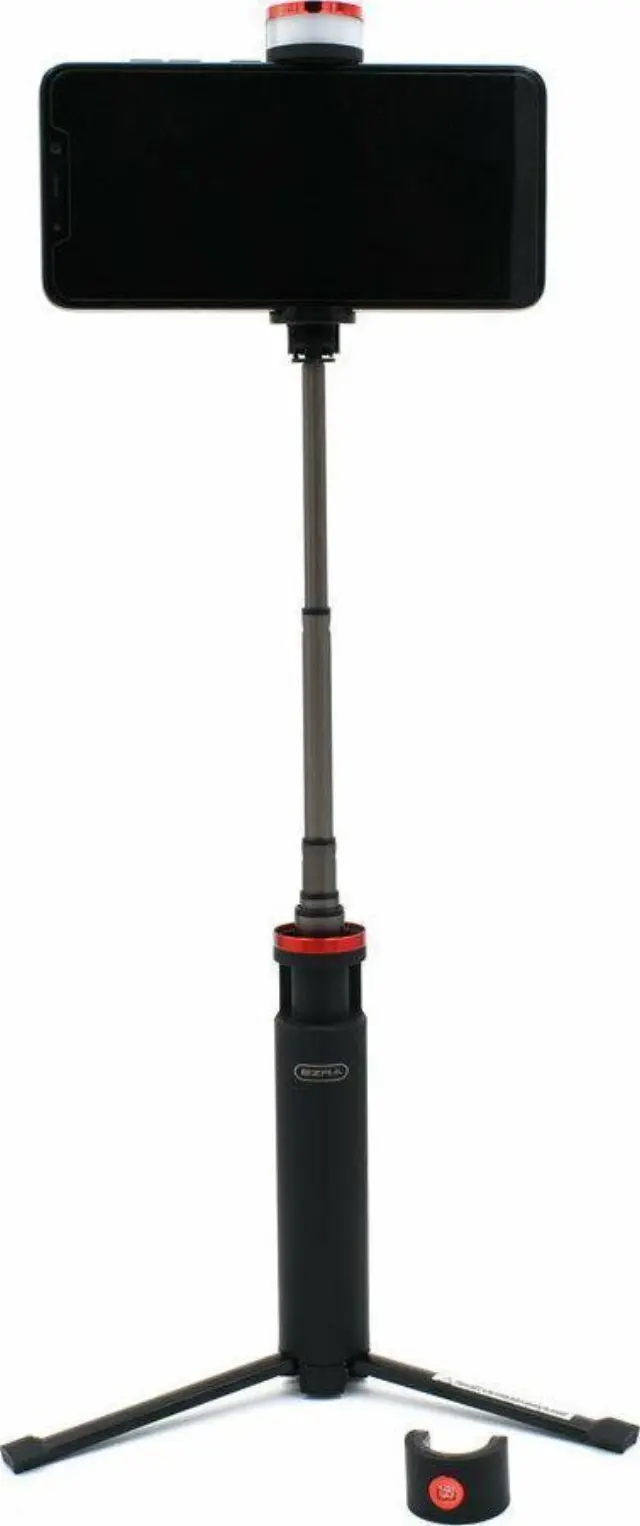 Ezra BST01 Selfie Stick Τρίποδο Κινητού με Bluetooth Μαύρο