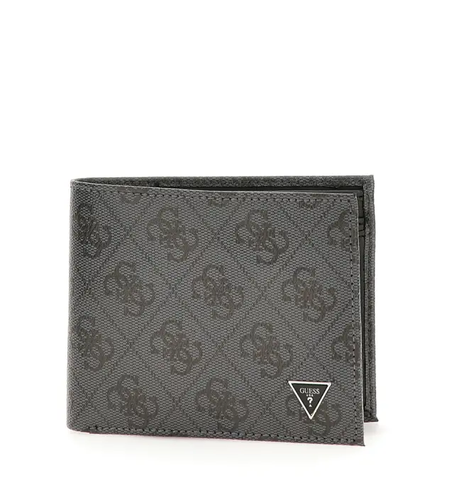 Πορτοφόλι GUESS Milano Bilfold SMVELELEA20 Μαύρο
