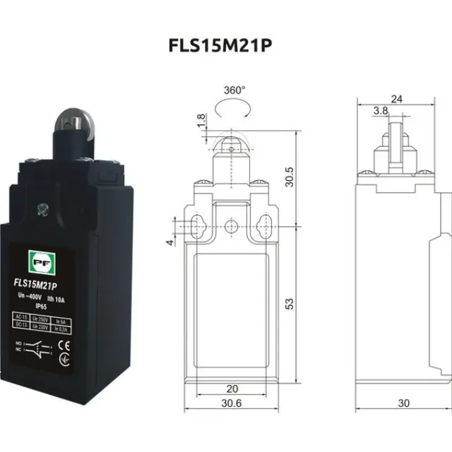 Limit switch FLS 15M21Р IP-65 NO+NC