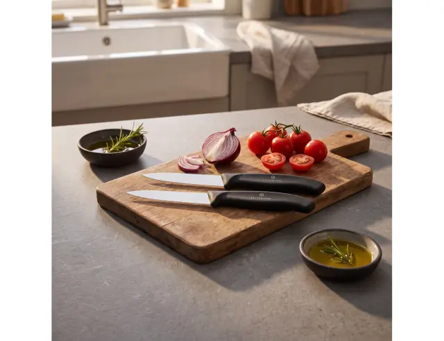 Σετ Μαχαίρια Γενικής Χρήσης Victorinox Swiss Classic με μήκος λεπίδας 8cm - Black - 2 τεμάχια6.7603.2