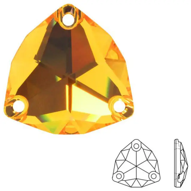 Swarovski 3272 Trilliant Sew-on Stone Sunflower 16mm - 1τεμ