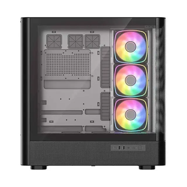Modecom PC Case Volcano AQ500 ARGB Midi Tower Black (MC-A-AQ500-4FA-B) 2