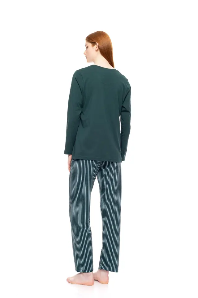 W1755 - Type - PYJAMA GREEN FOREST STRIPES 3