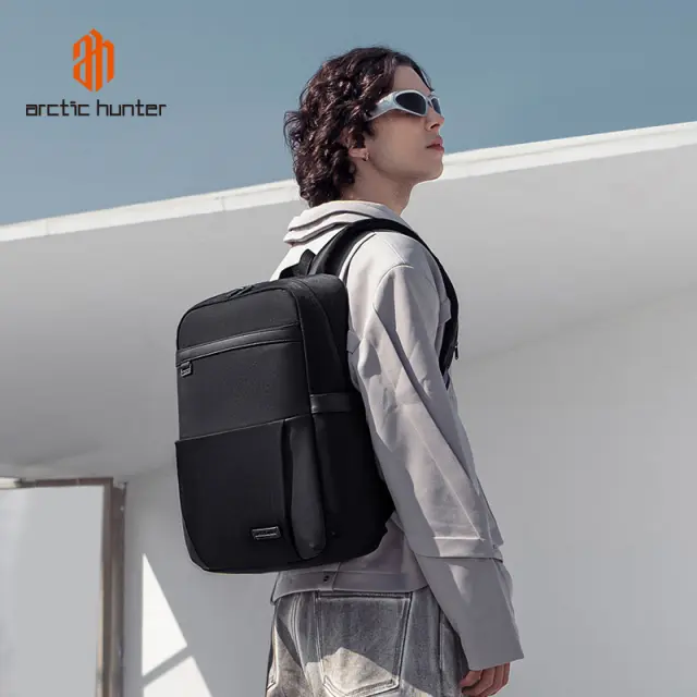 ARCTIC HUNTER τσάντα πλάτης B00811 με θήκη laptop 15.6", 16.5L, μαύρη 2