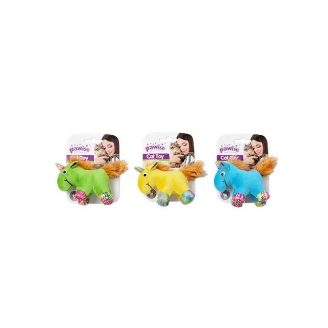 Pawise Meow Meow Life Λούτρινo Unicorn με Catnip (12.5cm) Μονόχρωμο