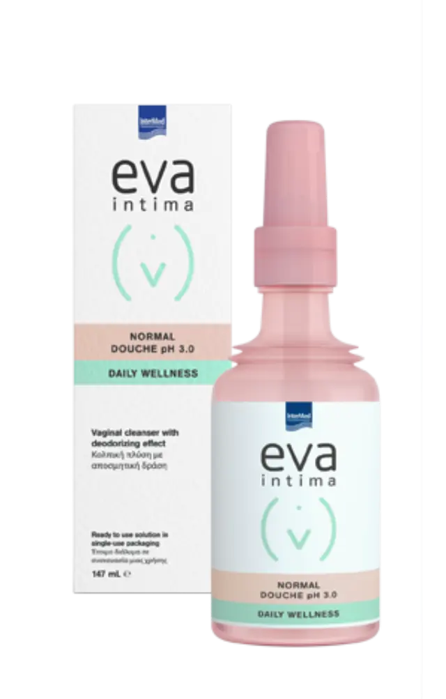 Eva Intima | Normal Douche pH 3.0 Κολπική Πλύση με Αποσμητική Δράση | 147ml