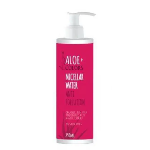 ALOE COLORS Micellar Water Anti Pollution Νερό Ντεμακιγιάζ για Όλους Τους Τύπους Δέρματος 250ml