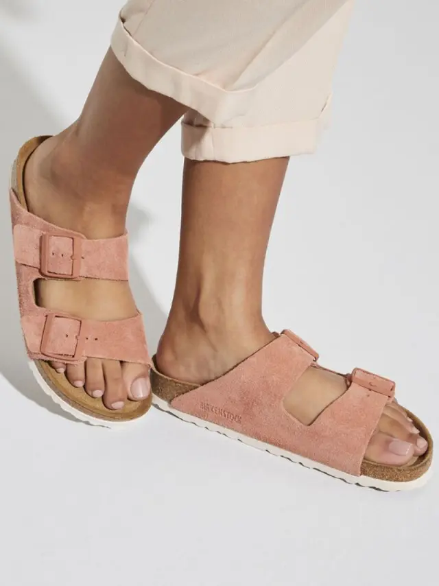 Birkenstock Πέδιλα Γυναικείο δέρμα suede Ροζ BIR/ARIZONA SOFT 1022513 E/RED 2